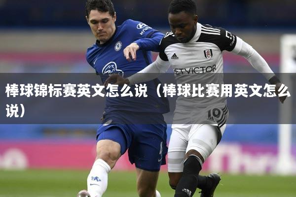 棒球锦标赛英文怎么说（棒球比赛用英文怎么说）